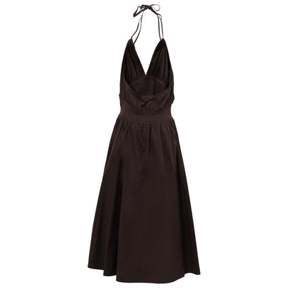 Bottega Veneta Brown Cotton Strappy Dress