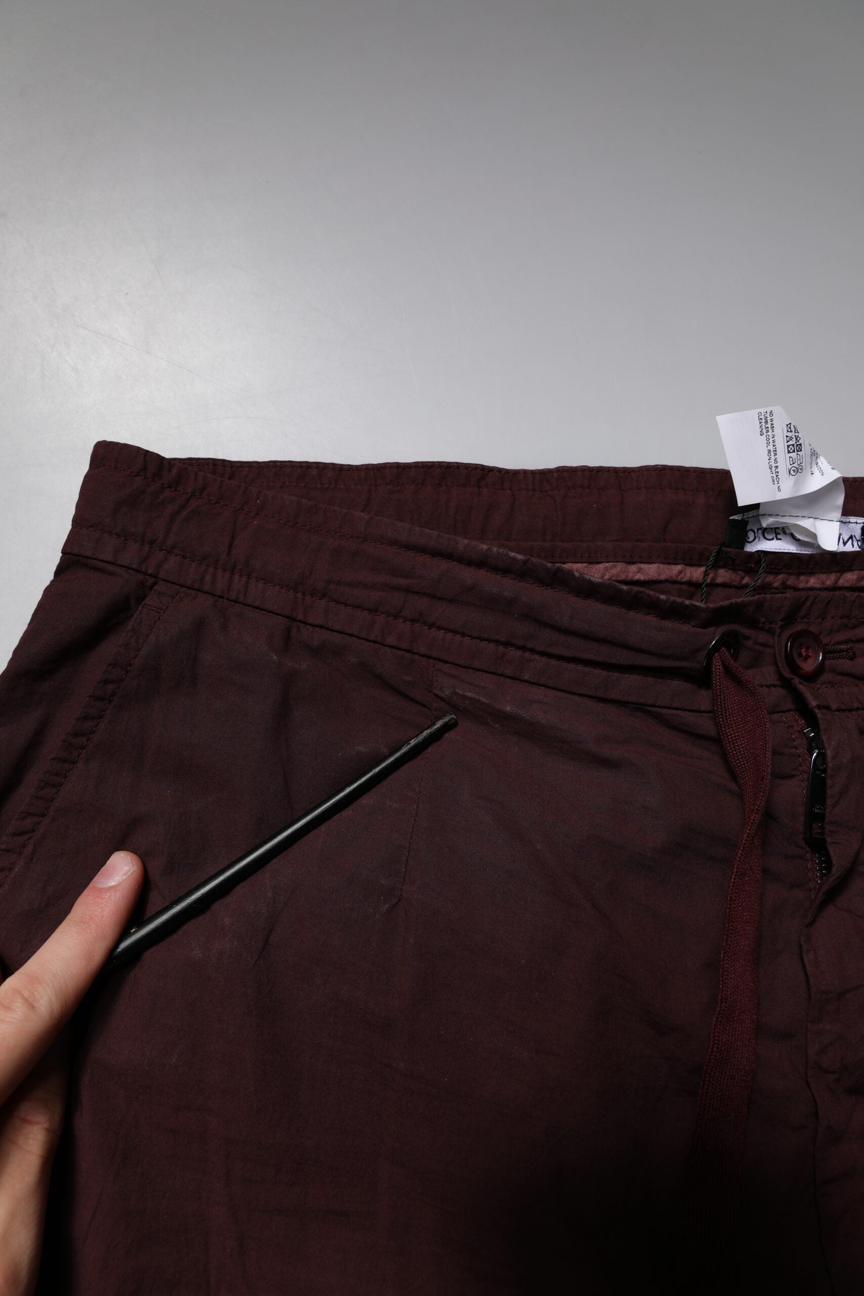 Dolce & Gabbana Maroon Cotton Cargo Jogger Sweatpants