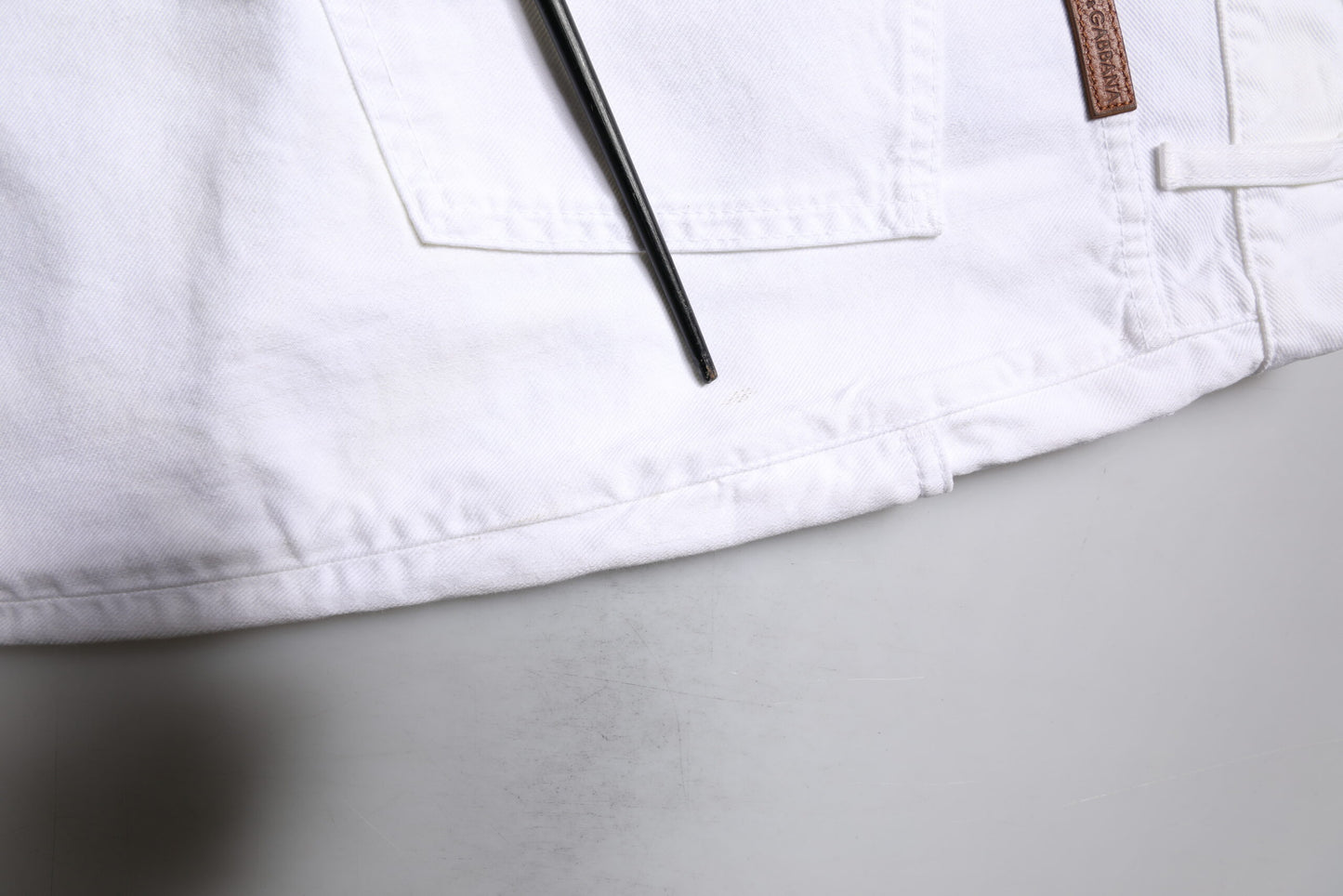 Dolce & Gabbana White Cotton Straight Men's Denim Jeans