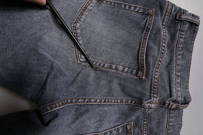 Dolce & Gabbana Dark Gray Cotton Stretch Skinny Denim Men's Jeans