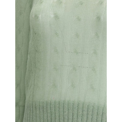Brunello Cucinelli Mohair and Wool Cable Knit Sweater