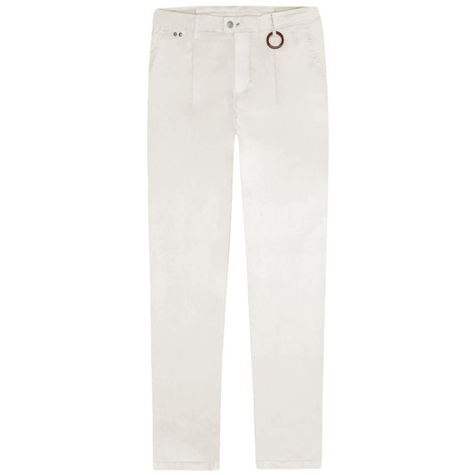Tramarossa White Cotton Jeans & Pant - Alberto Trousers