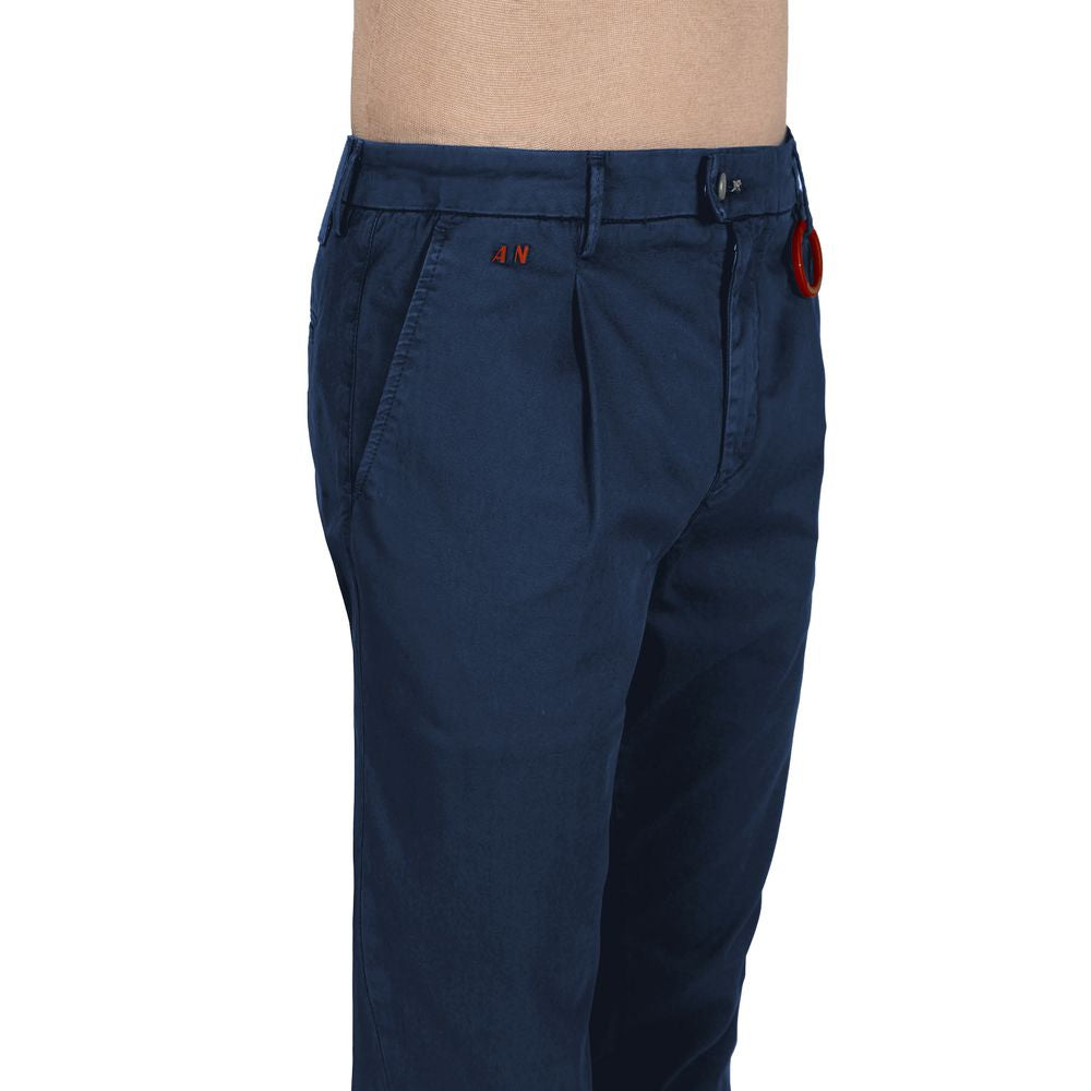Tramarossa Blue Cotton Jeans & Pants