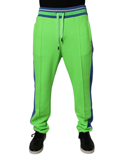 Dolce & Gabbana Green & Blue Jogger Sweatpants Pants