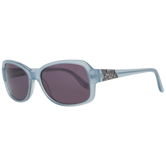 Harley-Davidson Blue Women Sunglasses with Grey Lenses - Rectangle Shape