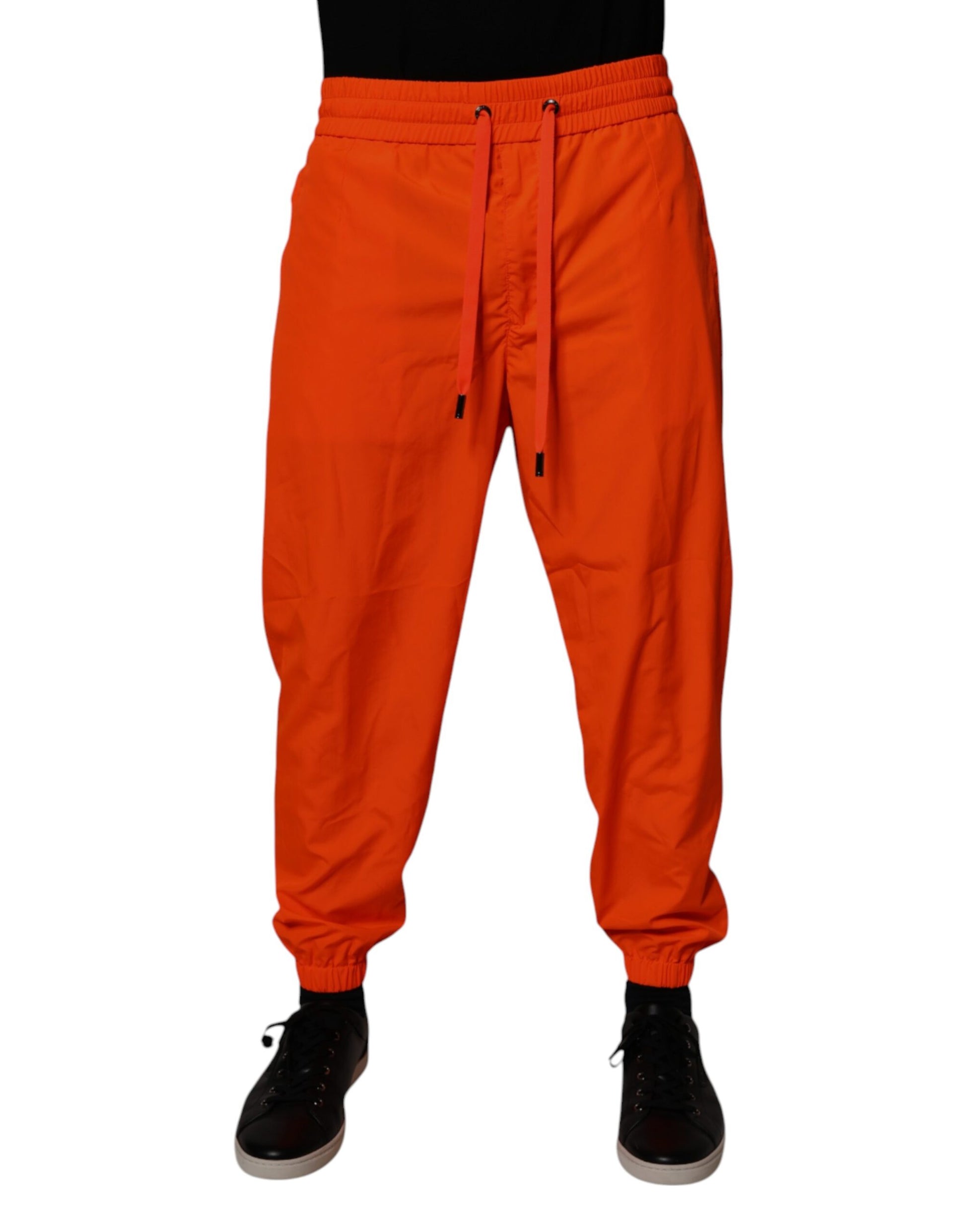 Dolce & Gabbana Orange Men's Jogger Sweatpants