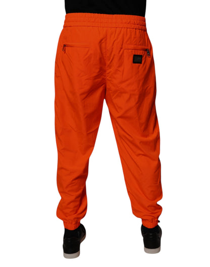 Dolce & Gabbana Orange Men's Jogger Sweatpants