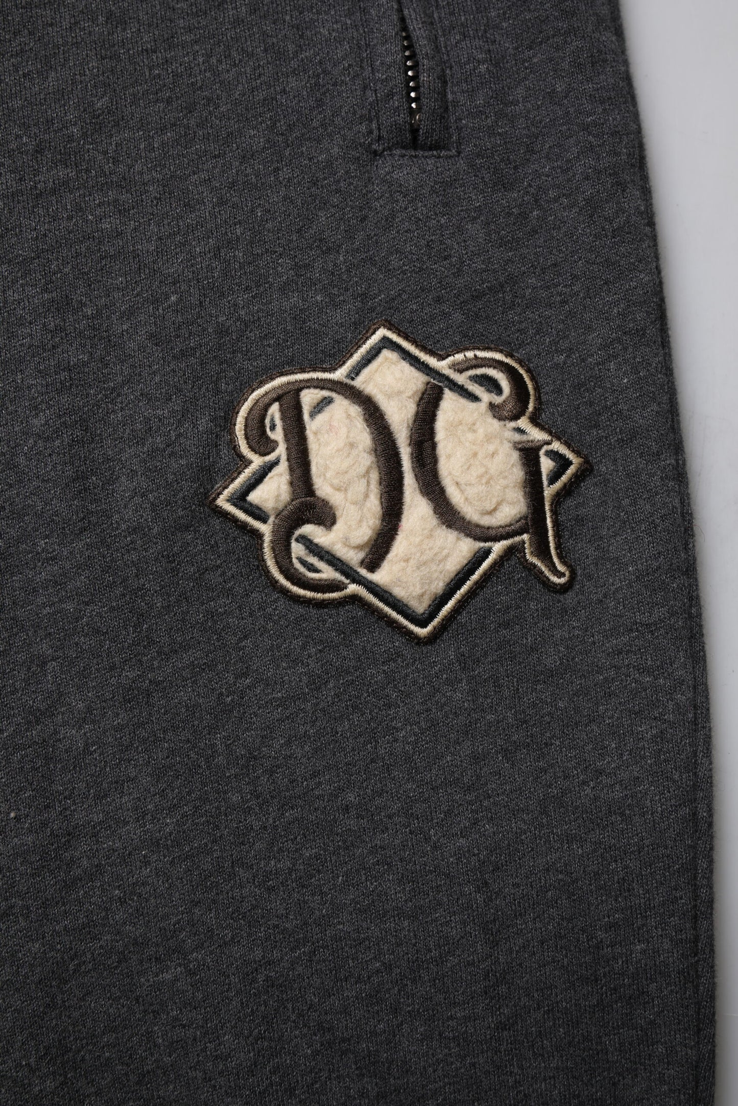 Dolce & Gabbana Dark Gray Logo Cotton Jogger Sweatpants for Men