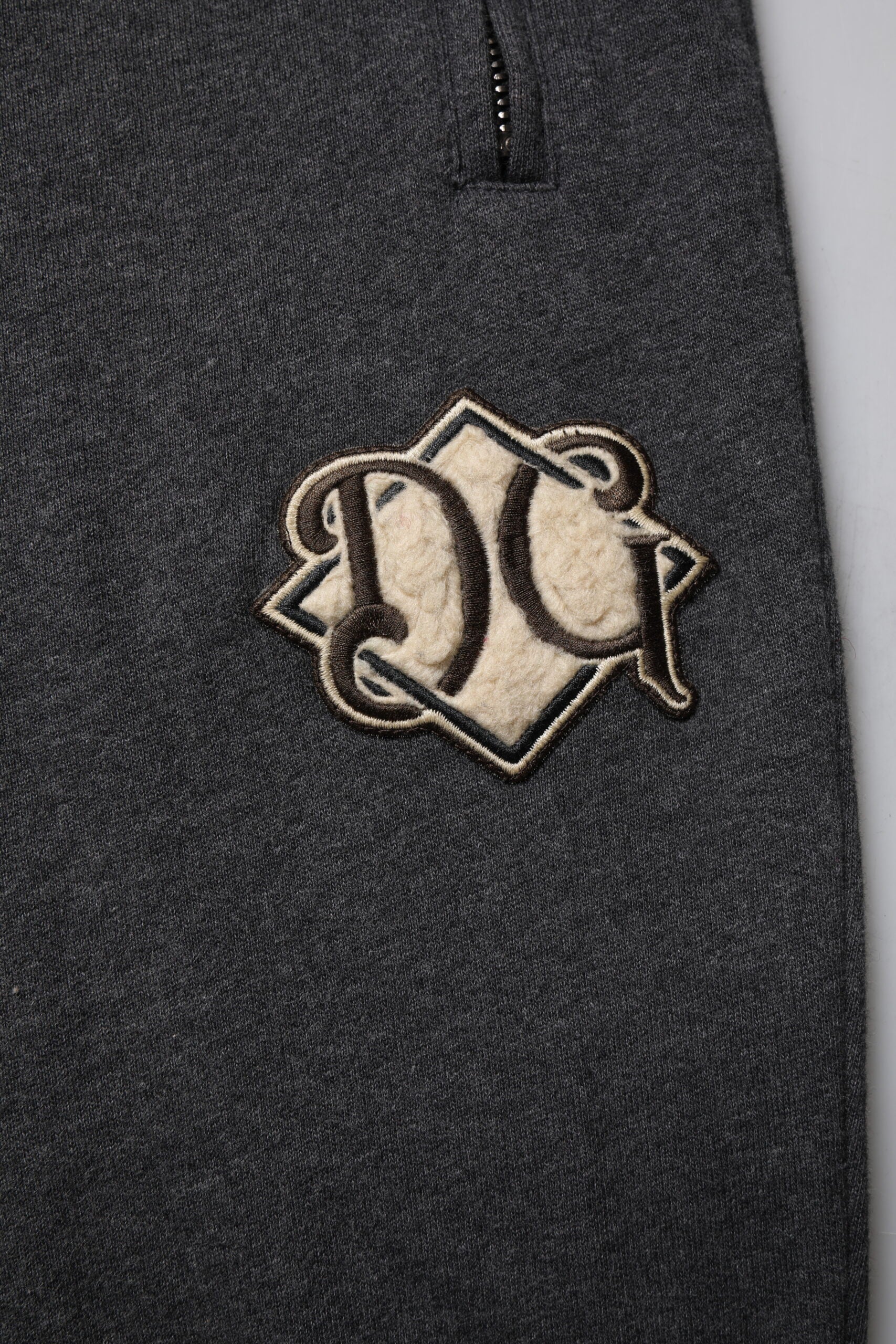 Dolce & Gabbana Dark Gray Logo Cotton Jogger Sweatpants for Men