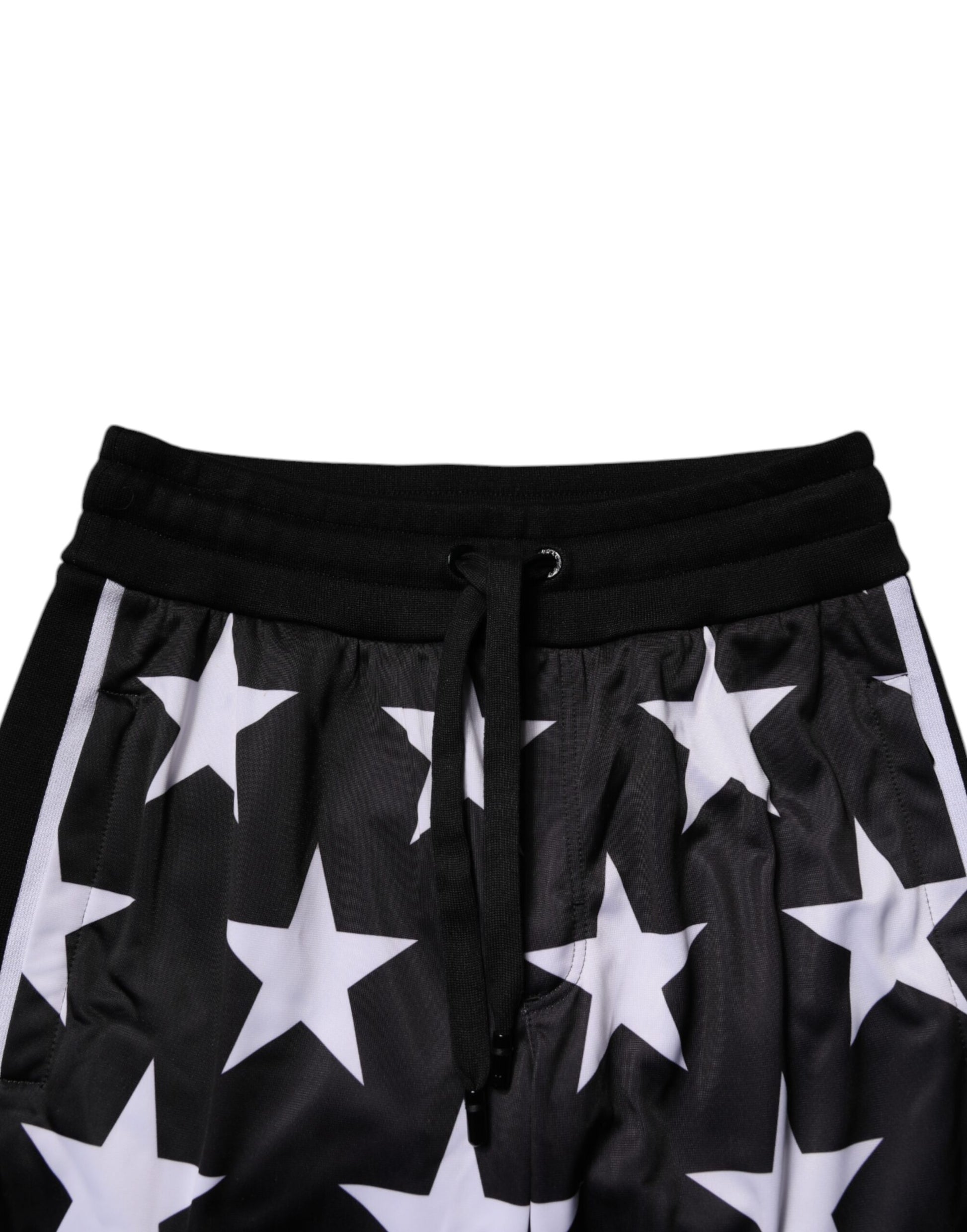 Dolce & Gabbana Black & White Stars Jogger Men's Sweatpants