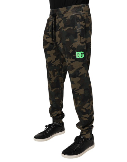 Dolce & Gabbana Multicolor Camouflage Jogger Sweatpants