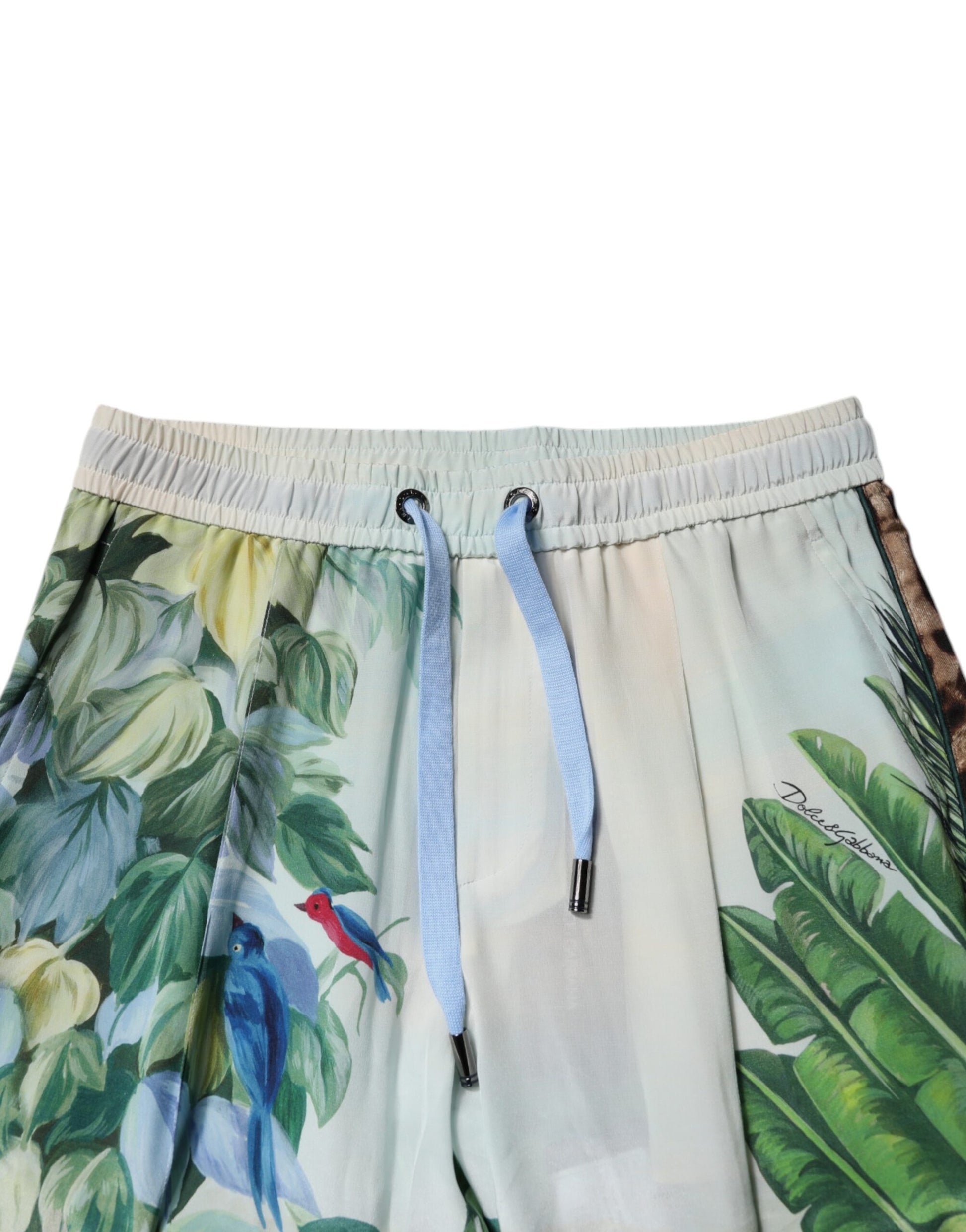 Dolce & Gabbana Multicolour Tropical Print Jogger Sweatpants