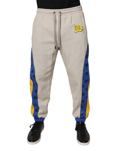 Dolce & Gabbana Multicolor Cotton DG Jogger Sweatpants