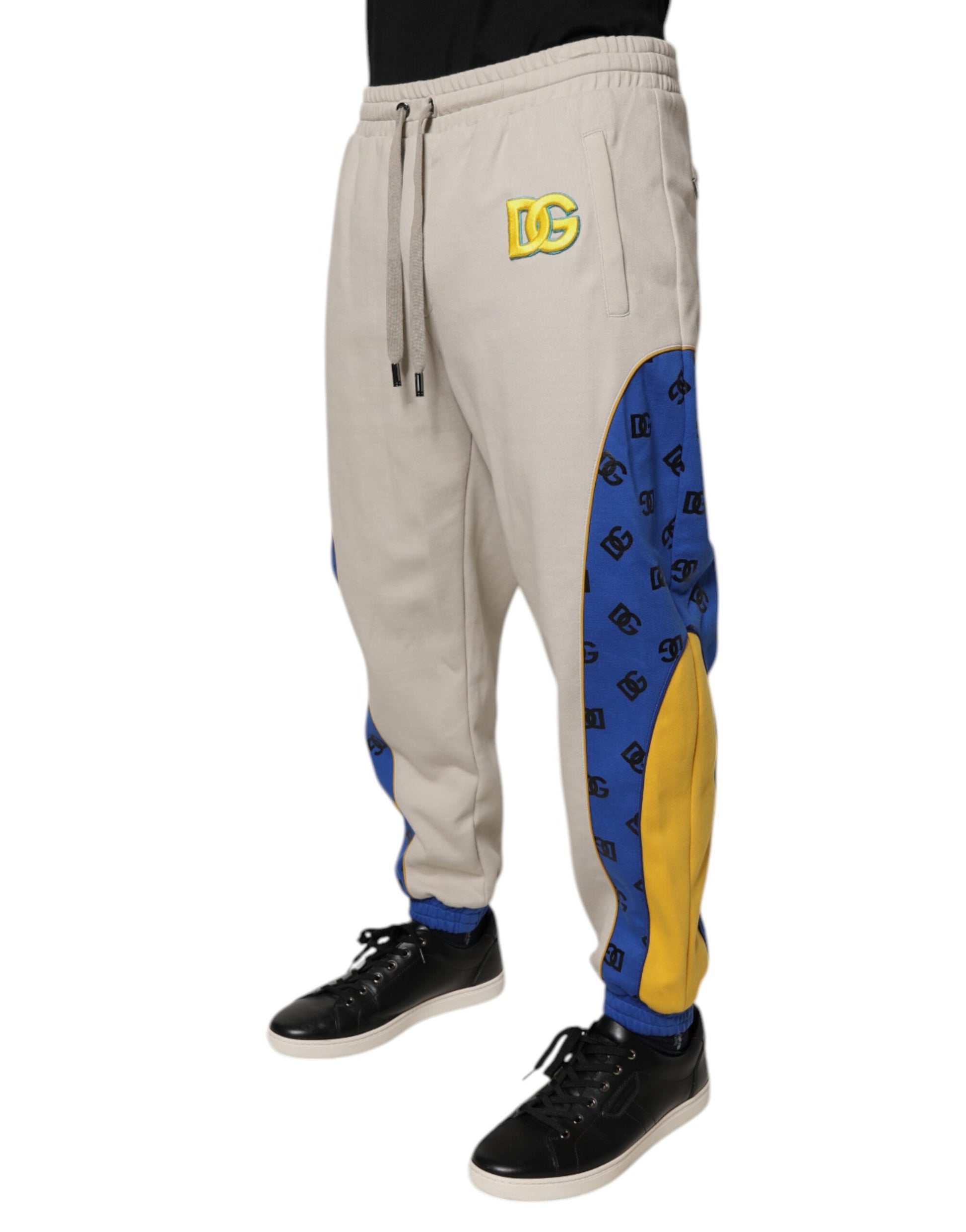 Dolce & Gabbana Multicolor Cotton DG Jogger Sweatpants