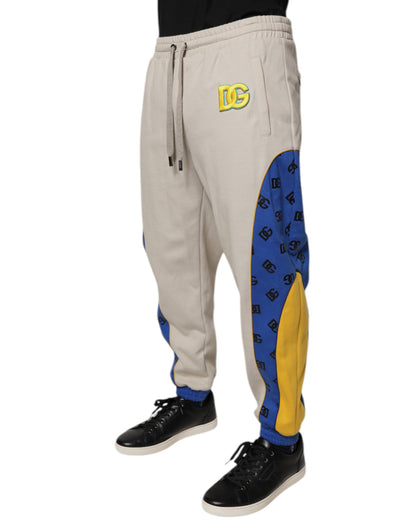 Dolce & Gabbana Multicolor Cotton DG Jogger Sweatpants