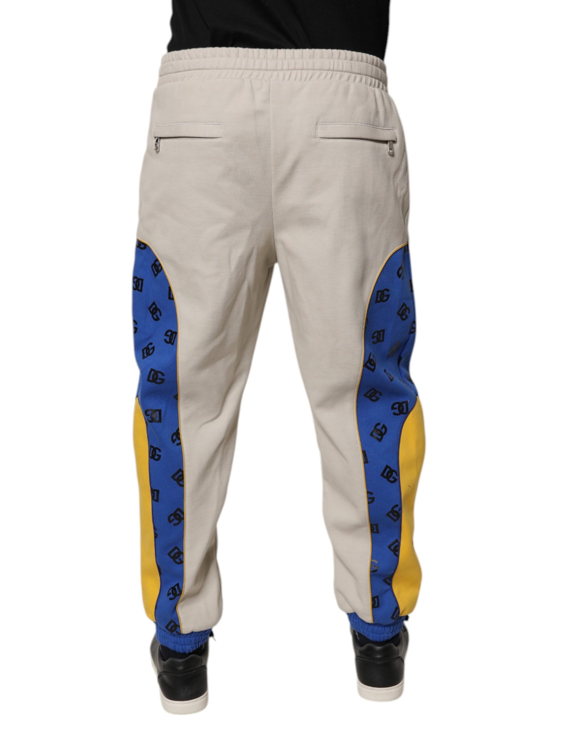 Dolce & Gabbana Multicolor Cotton DG Jogger Sweatpants