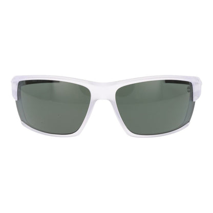 Timberland Men’s Sunglasses – Polarized White Frame with Green Lenses, 68mm