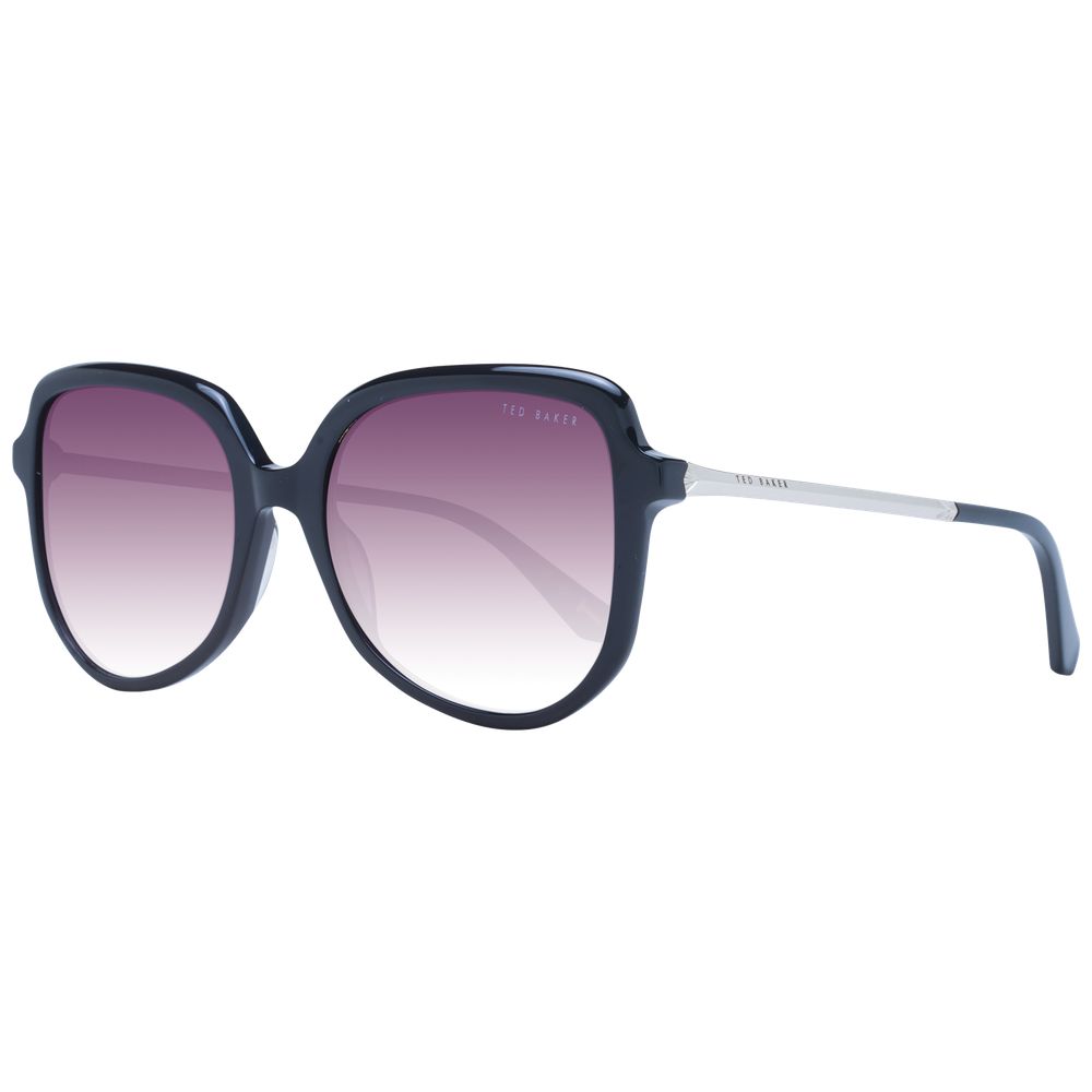 Ted Baker Women’s Sunglasses – Black Butterfly Frame with Pink Gradient Lenses, 54mm