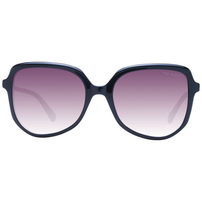 Ted Baker Women’s Sunglasses – Black Butterfly Frame with Pink Gradient Lenses, 54mm