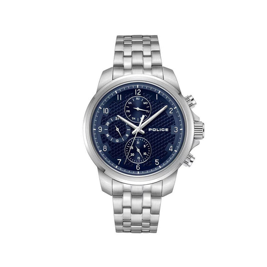 Police Men’s Grey Stainless Steel Date Watch
