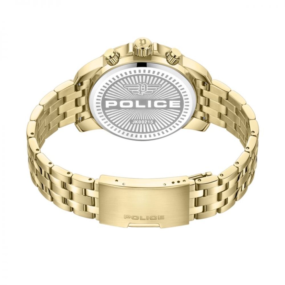 Police Men’s Stainless Steel Date Watch with Black Dial men