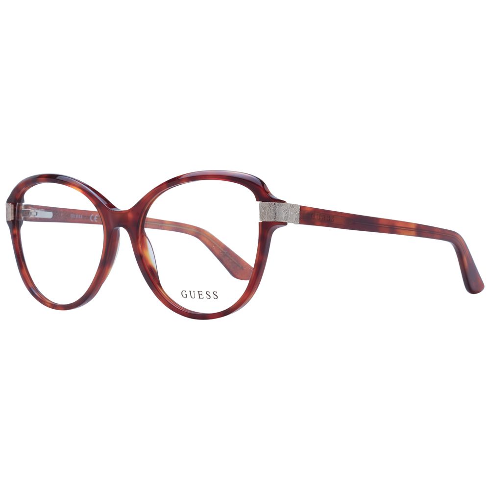 Guess Women’s Optical Glasses – Brown Round Frame, 55mm