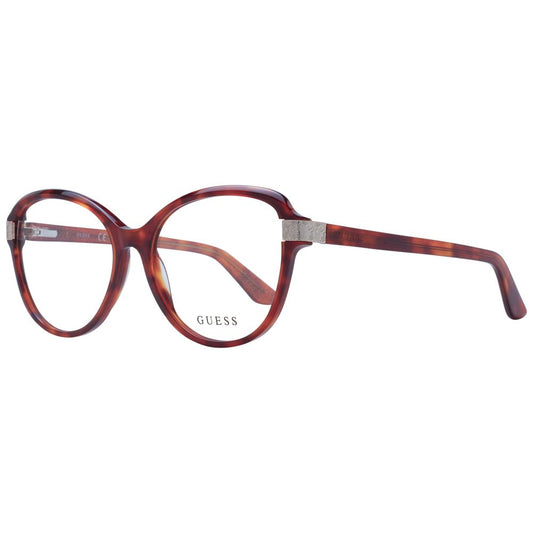 Guess Women’s Optical Glasses – Brown Round Frame, 55mm