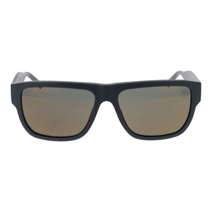 Timberland Men’s Sunglasses – Grey Full-Rim Frame with Polarized Lenses, 58mm