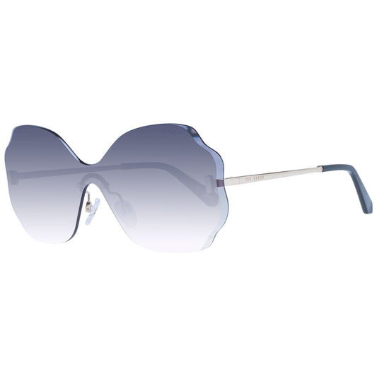 Ted Baker Women’s Sunglasses – Gold Rimless Frame with Grey Gradient Lenses, 142mm