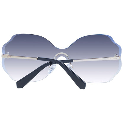 Ted Baker Women’s Sunglasses – Gold Rimless Frame with Grey Gradient Lenses, 142mm