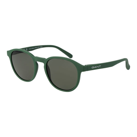 Gant Men’s Sunglasses – Green Round Frame with Green Lenses, 50mm