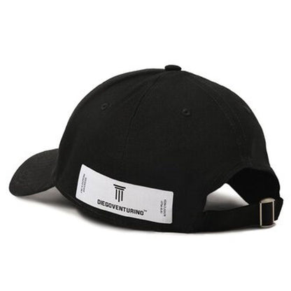 Diego Venturino Black Cotton Cap with Visor