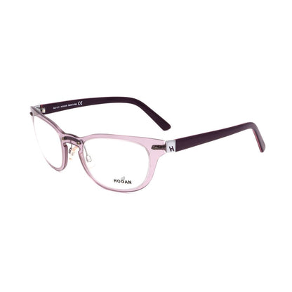 Hogan Unisex Optical Glasses – Bright Violet Square Frame, 49mm