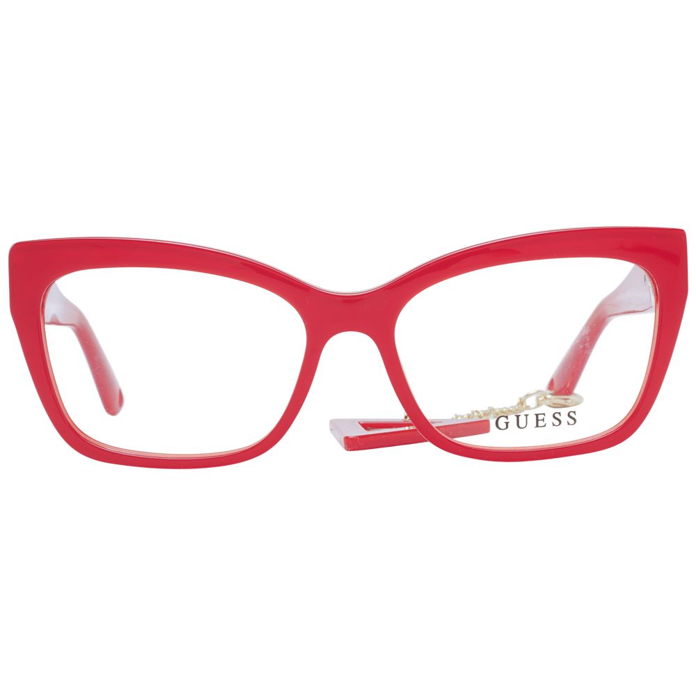 Guess Women’s Cat Eye Optical Frames – Red Full-Rim, 54mm