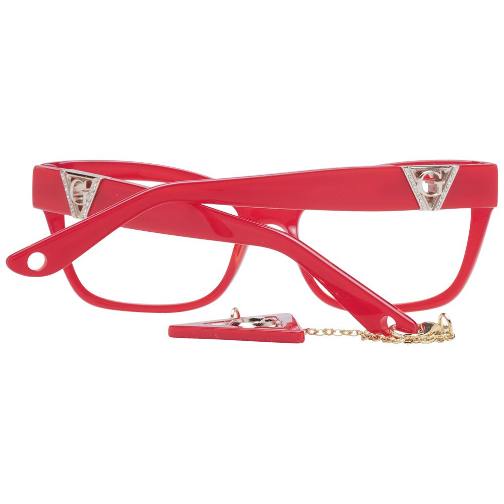 Guess Women’s Cat Eye Optical Frames – Red Full-Rim, 54mm