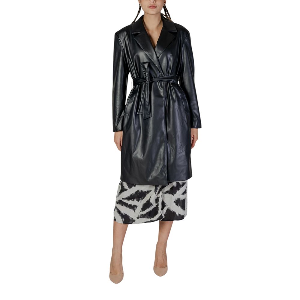 Sleek Black Polyester Jackets & Coats for All Seasons