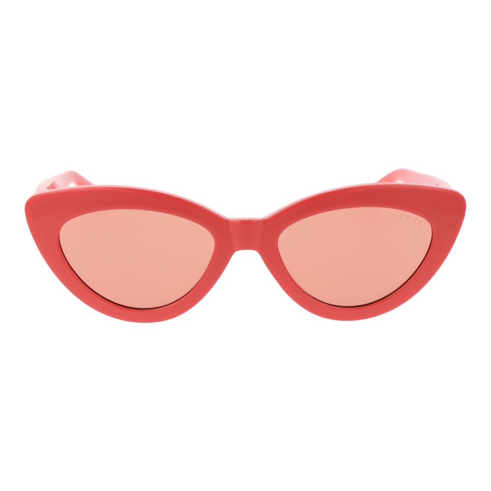 Guess Women's Sunglasses – Chic Rose Cat Eye Frame with Rose Lenses, 52mm
