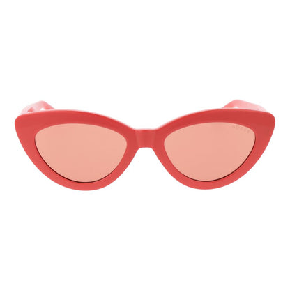 Guess Women's Sunglasses – Chic Rose Cat Eye Frame with Rose Lenses, 52mm