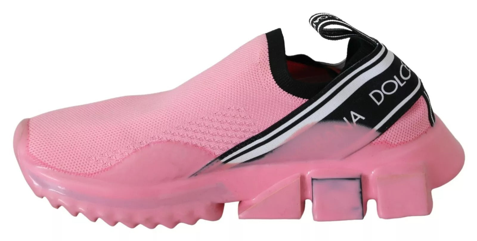 Dolce & Gabbana Sorrento Pink Low Top Slip On Sneakers