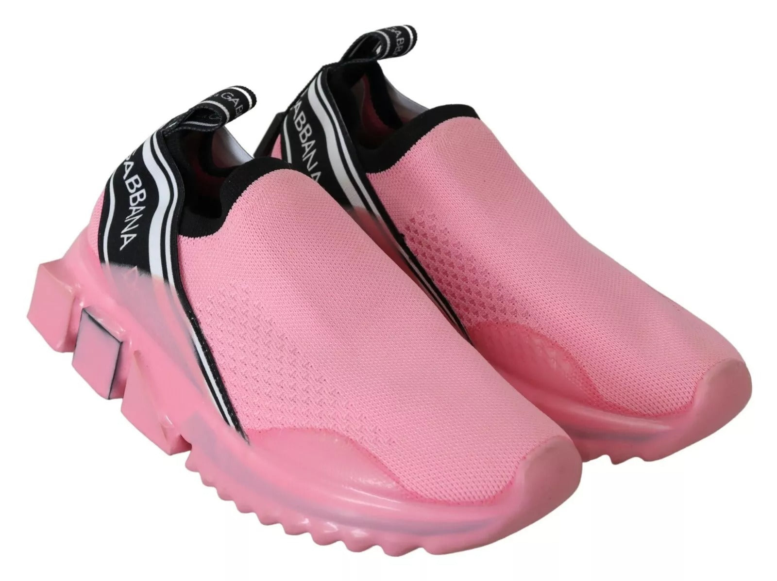 Dolce & Gabbana Sorrento Pink Low Top Slip On Sneakers