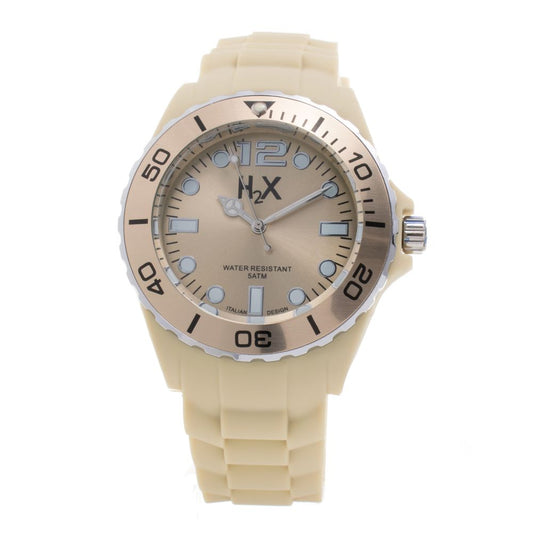Haurex Cream Rubber Watch for Men