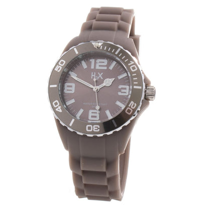 Haurex Brown Rubber Watch for Women