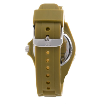 Haurex Brown Rubber Watch for Men - Stylish and Functional Timepiece