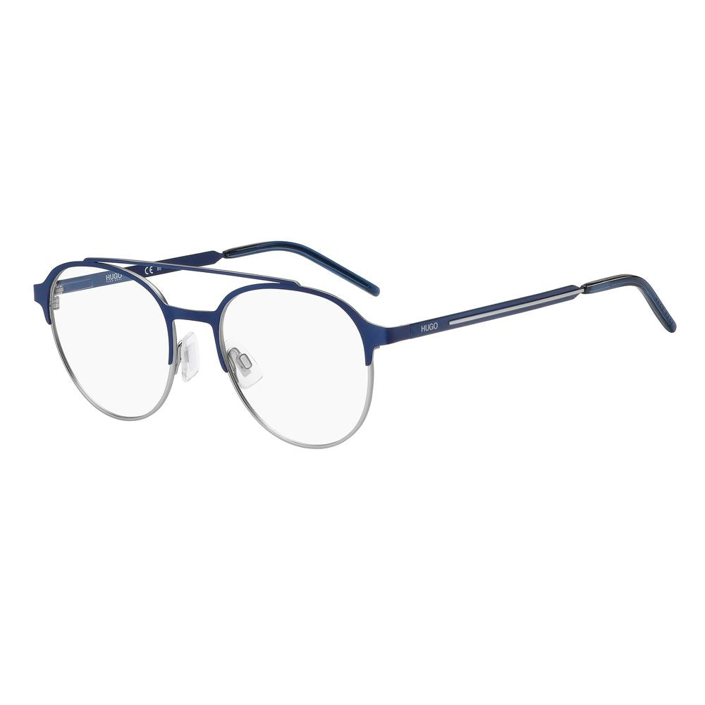 Hugo Boss Blue Metal Frame Glasses