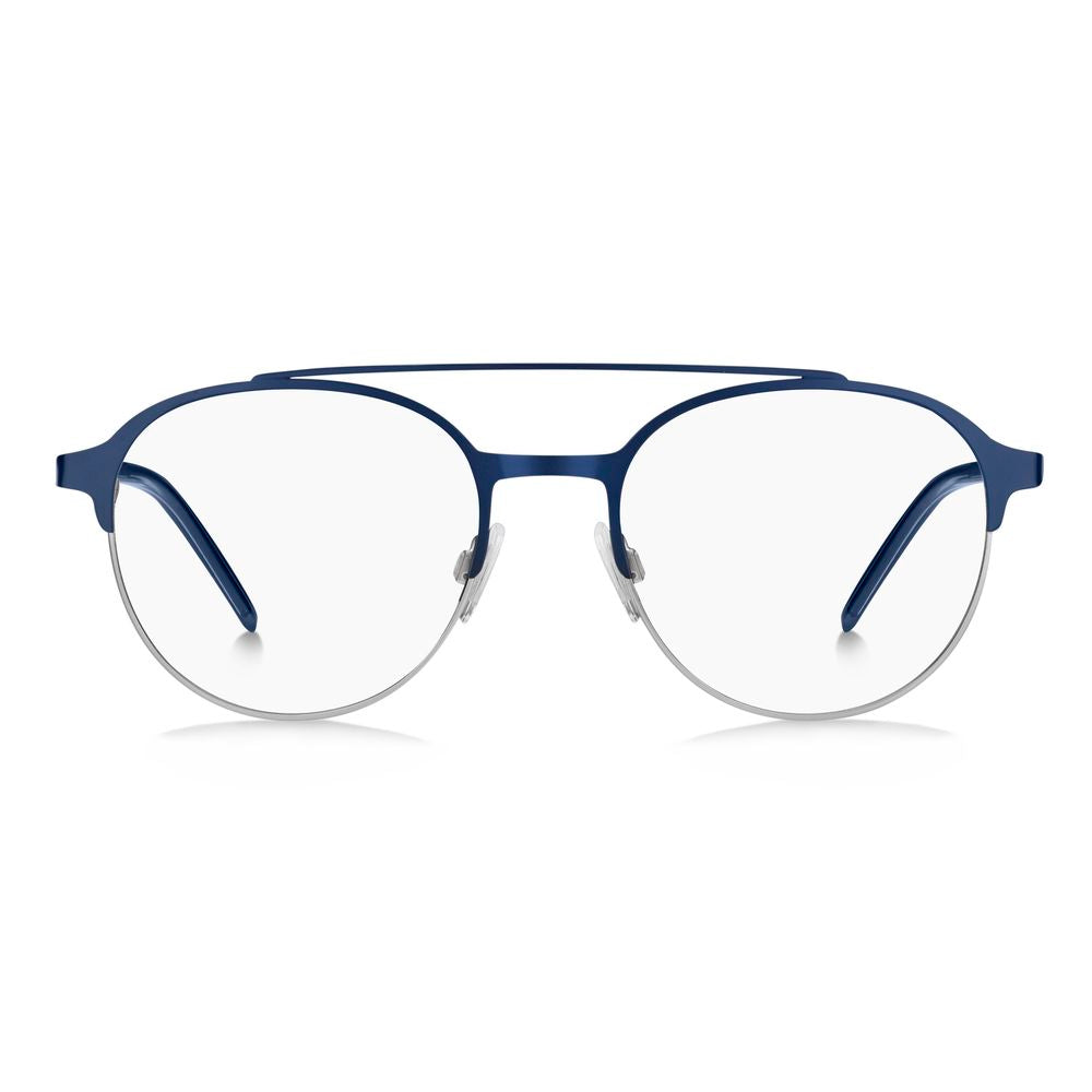 Hugo Boss Blue Metal Frame Glasses