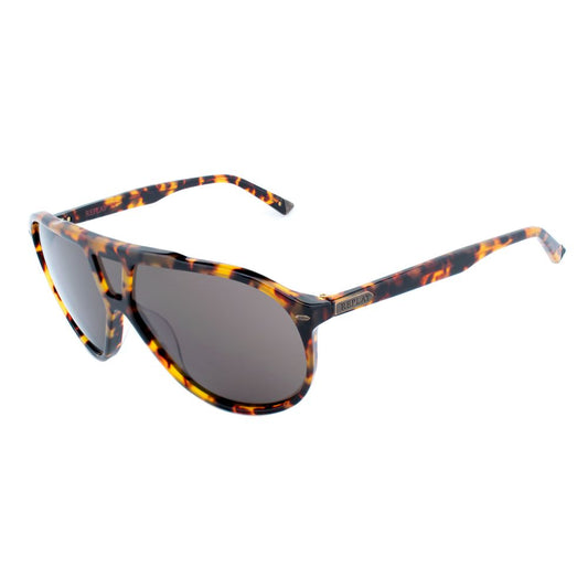 Replay Unisex Sunglasses – Tortoiseshell Acetate Frame, 130mm