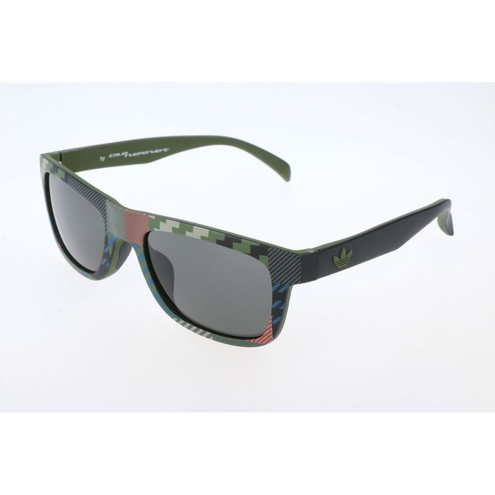 Adidas Men’s Multicolor Acetate Sunglasses – Black and Green Camouflage, 54mm