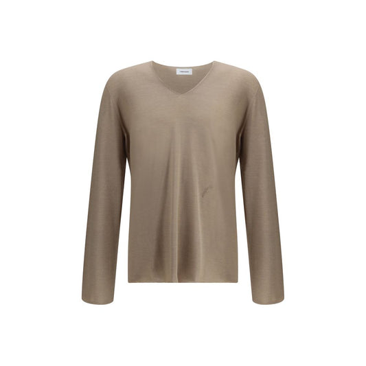 Ferragamo Cashmere, Virgin Wool and Silk V-neck Sweater