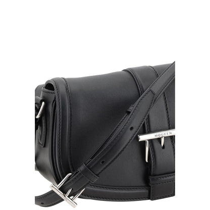 Alexander McQueen Black T-Bar Satchel Bag