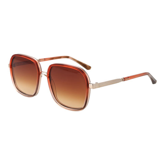 Sandro Women’s Sunglasses – Orange Square Frame with Gradient Lenses, 54mm